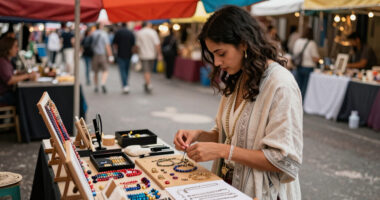 Bustling Street Culture Marketplaces