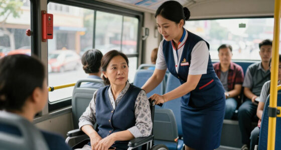 Hanoi Bus Staff Wholeheartedly Support Disabled Passengers - Laodong.vn
