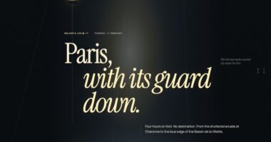 Noctambule — Paris on foot, 01:00–05:00 (FABLE/175)